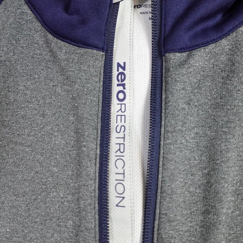 Zero Restriction Mens Pullover Medium Gray Blue 1… - image 2